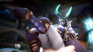 Dreadlord Jaina (animation Compilation) Dreadlord Jaina Sfm Point of View World Warcraft Jaina Proudmoore Hentai Futa