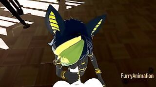 Furry Yaoi – anubis Blowjob to Horse and Cums in His Mouth