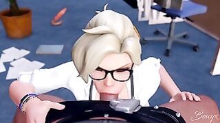 Dr. Private Consultation Bj animation Gaming Big-tits 3d Oral Sex Mercy Blond Bewyx Nsfw Precum Big-boobs Overwatch