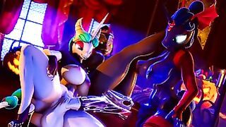 Two Futa Ponies Fuck One Female