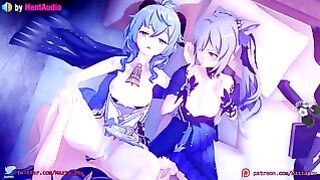 Keqing and Ganyu Pov (genshin Impact 3d animation Loop With sound)