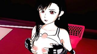 Final Fantasy 7 – Tifa Lockhart Titty Fuck Hentai