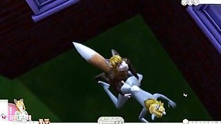 Wolf and Bunny Sims 4 Furry Easter Special