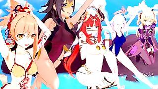 Genshin Impact Sfm Hentai Compilation (nilou, Dehya, Paimon, Fischl, Yoimiya)