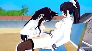 Azur Lane Futa Takao Fucks atago