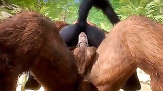 Minotaur Cums Huge Load Within Wolf Dude (gay Mating) | Lunatic Life Furry