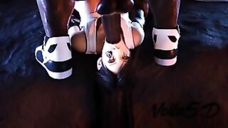 Tifa Lockhart Sloppy Facefucked and intensely Bulge Deep Throat Blacked