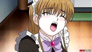 Uncensored Hentai Porn | Submissive Housemaid Loves to Receive Fucked