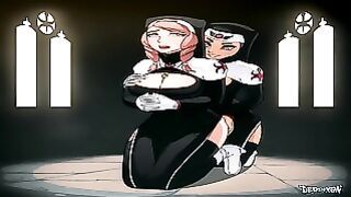 Modest Babe In Black Stockings Enjoys Fuck Hentai By Derpixon