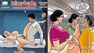 Velamma Episode 68 – Railway Coupling Running A Train On Velamma