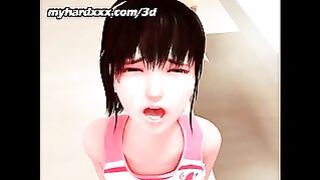 Sweet Hentai Teen Gets Pussy Banged In Kitchen