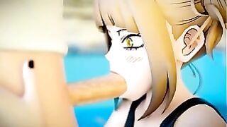 My Hero Academia Himiko Toga Swimming Pool Oral Sex Hentaispark.com
