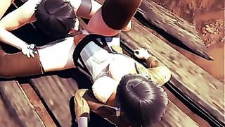 On Titans Anime Porn – Mikasa Do A Bj And Then He Do To Her A Cunnilingus – Manga Cartoon Chinese Korean Game Porn