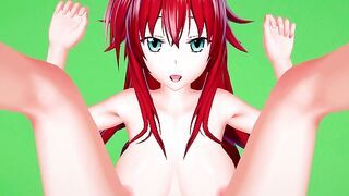 High School DxD Rias Gremory Hentai POV