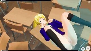 [CM3D2] - Love Live Hentai, Eli Ayase Stays After School For Sex