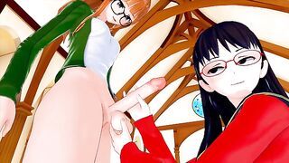 futa Persona 5 Futaba X Persona 4 Yukiko (3D HENTAI)