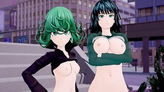 One Punch Man Tatsumaki and Fubuki want to have a Threesome POV Hentai