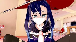 Mona Genshin Impact 3D HENTAI 1/8