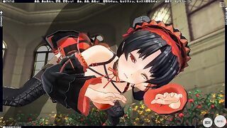 3D HENTAI Fucking in pussy and ass Kurumi Tokisaki from DATE A LIVE