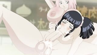 Naruto - Sakura vs Hinata Big Hentai Strong Futa Battle P43