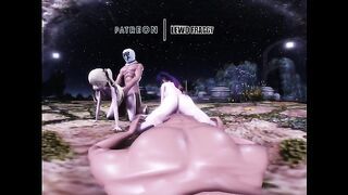 Genshin Impact - Mona & Fischl Moolight Orgy [UNCENSORED VR HENTAI R-18 MMD]