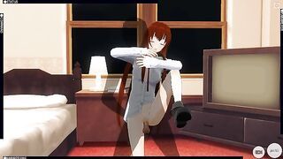3D HENTAI Kurisu Makise gets fucked in the room (Steins Gate)