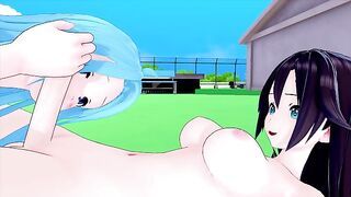 FUTA MUSAIGEN NO PHANTOM WORLD REINA IZUMI X GRANBLUE FANTASY LYRIA (3D HENTAI)