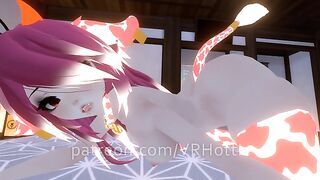 Hot Horny Cow Girl Wakes You Up AT Spa Red Head Sauna Face Sit Belly Piercing POV Lap Dance