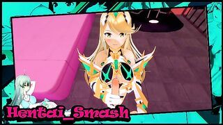 Mythra gets some manners fucked into her from your POV - Xenoblade Chronicles 2 hentai