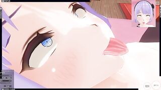 3D HENTAI POV Hotaru Shidare rides your dick (AHEGAO)