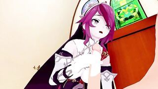 Rosaria Genshin Impact 3D HENTAI 1/12