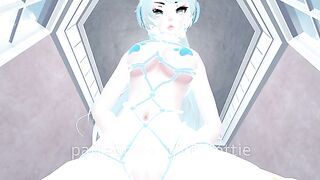 Blue Haired Cat Rope Bondage Headphones White Thicc Thighs Face Sits Riding BDSM POV Lap Dance