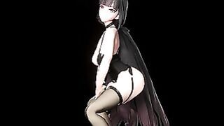 Honkai Impact Raiden Mei Hentai MMD 3D Music Dance Mixt Black Hair Color Edit Smixix