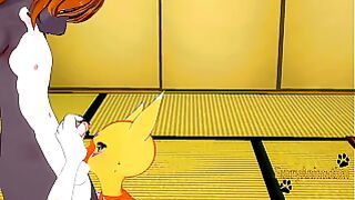 Digimon Furry Hentai – Taomon & Grey Fox Boobjob, Handjob, Oral Sex And Fucked 1/2 – Yiff Manga Anime Japanese Porn