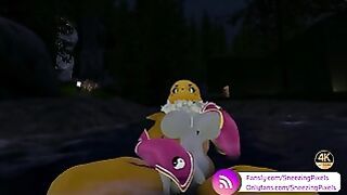 Virtual Reality Pornstar Sneezing Pixels Taking River Bath, Watch The Full Video At Fansly