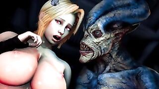 Aroused Bitch Freed Evil Creatures To Sex Her – 3D Animated Tough Monster Sex