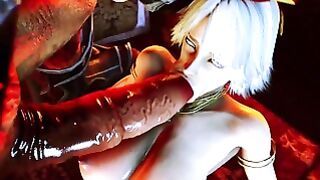 The Dark Lord Satisfied The Desire Of Her Anus – 3D Animation Monster Harsh Porn