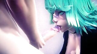 Deep Throat In The Night Office 3D Animation