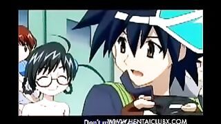 Girls Hilarious Ecchi Scene Girls Locker Flat Monster