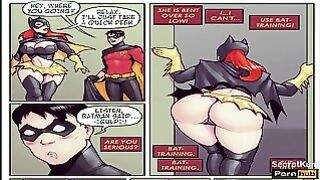 Batgirl Loves Robin – She Wants It In Her Ass Huge Penis Anal Cartoon Comic