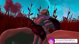 Sneezing Pixels Plays With Her Moist Pussy On Another Planet