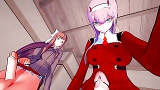 Futa Crossover Zero Two X Monika Taker POV