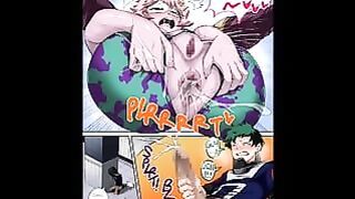 Mina X Deku Anime Comic Mha Bnha