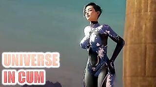 Sexy Brunette Fucks With Alien Girls