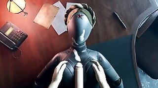Atomic Heart No Hands White Guy Boobs Sex Robot Girl Big Tits Cum On The Face Titjob Animation