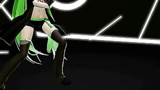 Hentai Miku Miku Dance Yyb Nebula Miku Cynical Night Plan Green Hair Smixix Color Edit