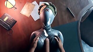 Atomic Heart No Hands Black Dude Boobs Sex Robot Girl Huge Tits Cum On The Face Titjob Animation