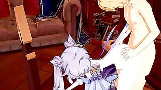 Genshin Impact Hentai – Aether X Ganyu Handjoob And Fucked – Japanese Korean Manga Anime Porn Game Porn