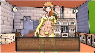 Hornycraft Minecraft Parody Hentai Game Pornplay Ep.1 A Sexy Gold Bikini Armor For Alex