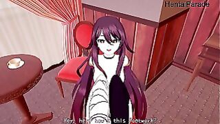 Hu Tao from Genshin Impact Masturbates and Fucks Hard